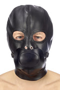 Fetish Tentation - Maschera con Cinturino e Gag Rimovibile - Nero