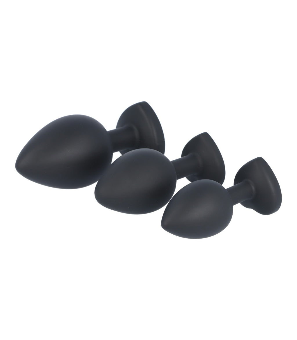 SET SPINA X3 E14 SILICONE CUORE NERO-RUBINO