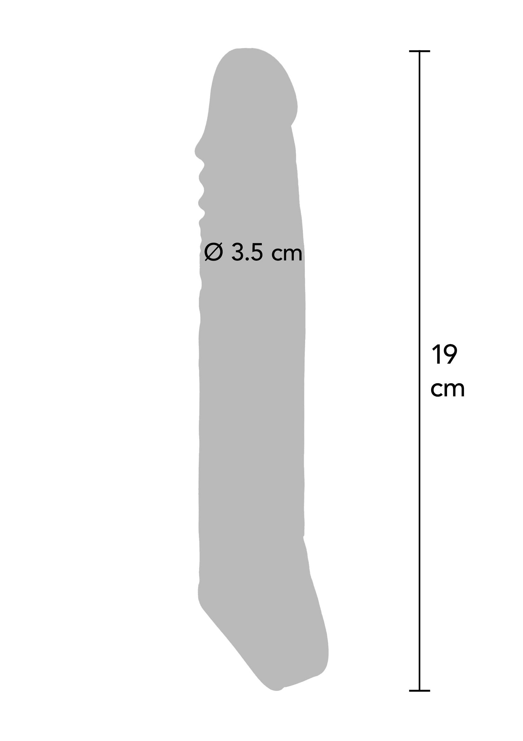Manicotto di estensione TPE grande 19 cm pelle