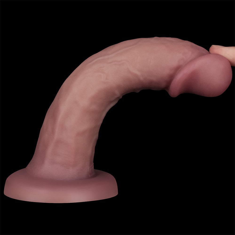 Dildo vibrante a doppia densità da 8''
