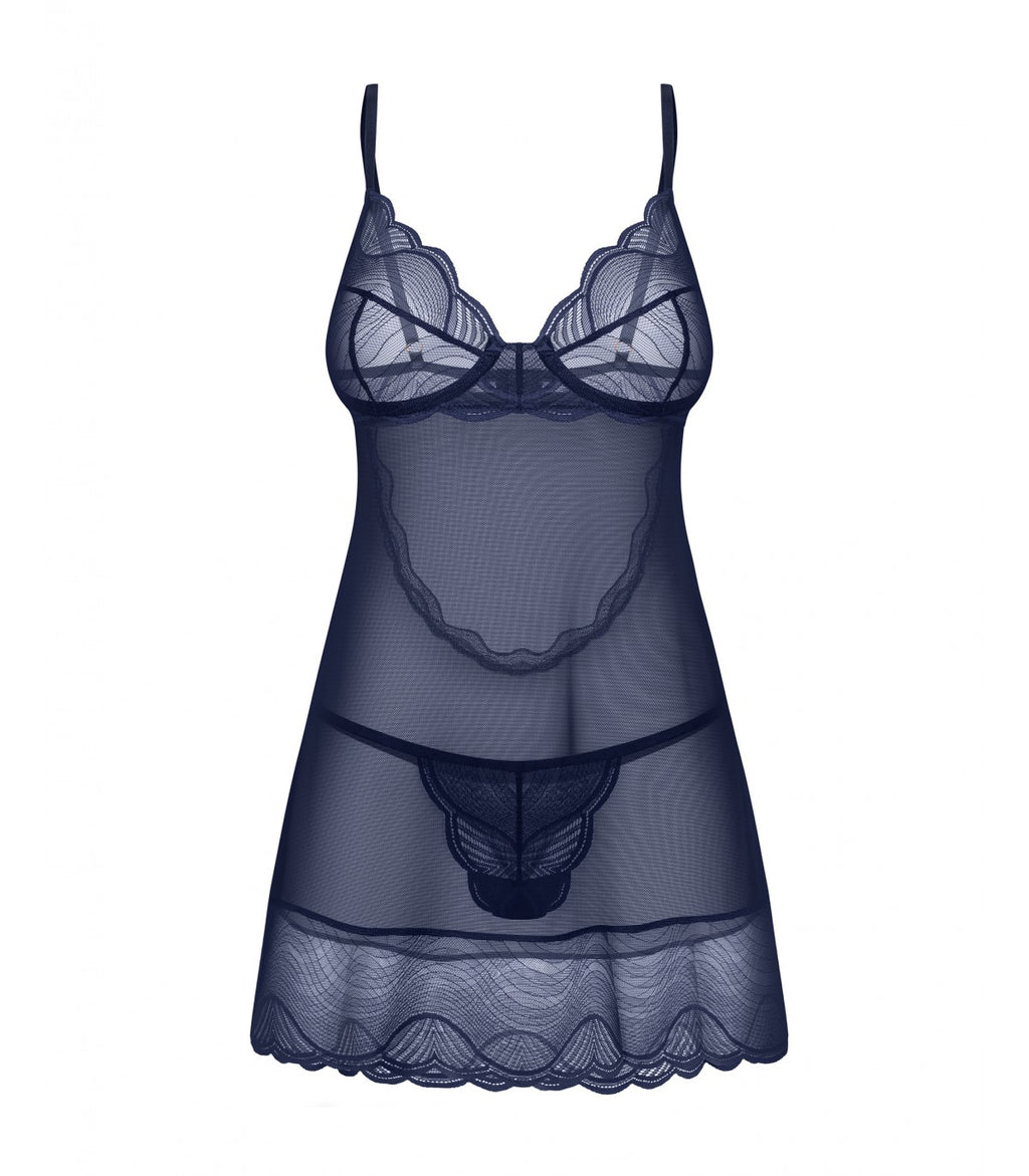 CAMICIA E PERIZOMA NIGHTLY BLUE M/L